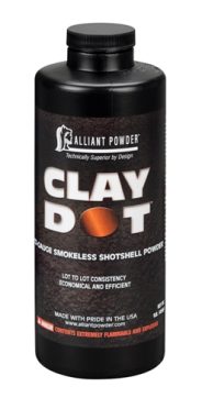 Alliant ClayDot Smokeless Powder for sale in stock, H.C.A.R for sale now at moderate prices online, Large and small rifle primers available now online.